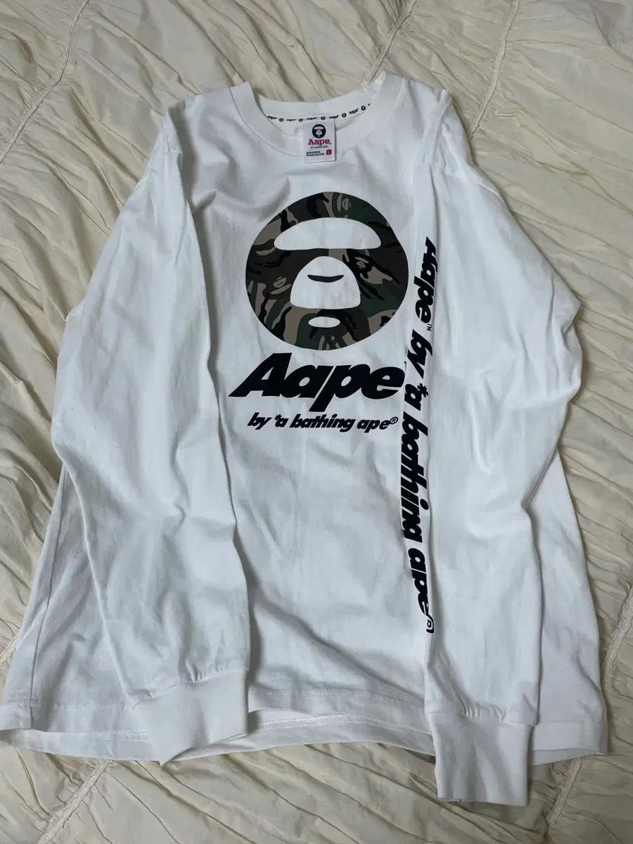 AAPE by A Bathing Ape 베이프 롱슬리브 화이트 여자L