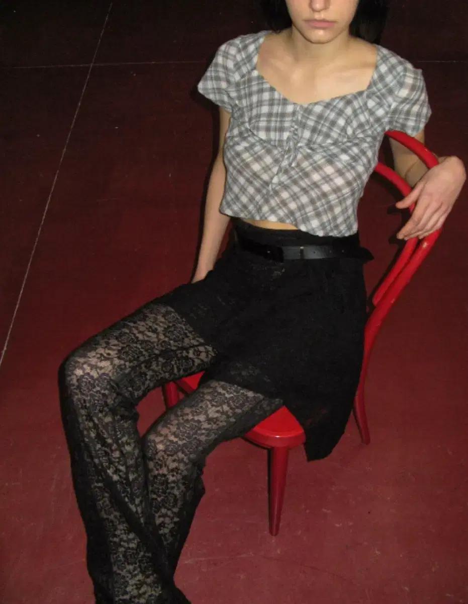 Millo Asymmetric Lace Wrap Skirt 밀로