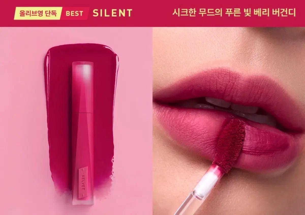 3CE 벨벳 립 틴트 플러쉬 사일런트