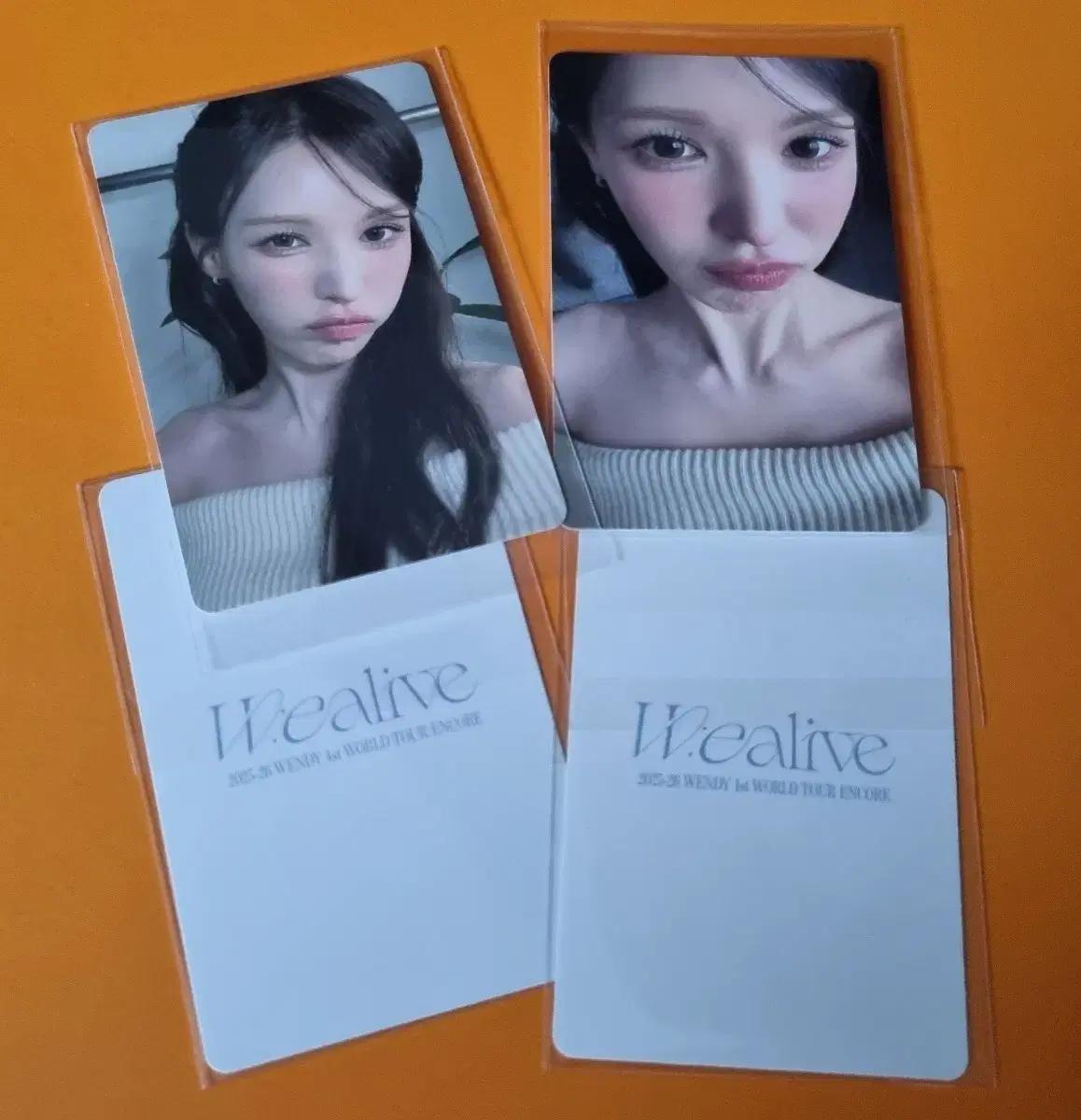 레드벨벳 웬디 wealive 콘서트 포카