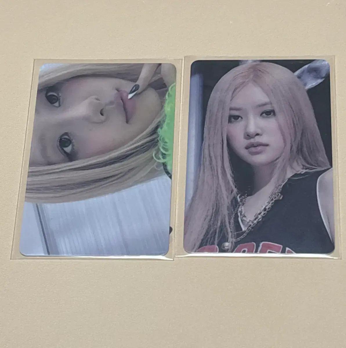 로제 포카 본핑크 콘서트 엠디 럭드 블랙핑크 (쓸림있음)
