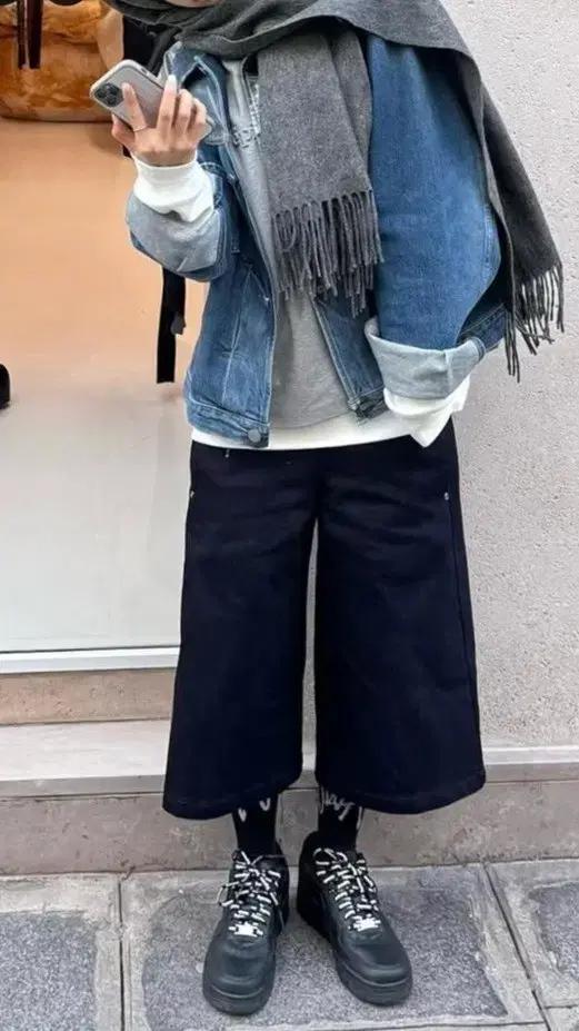 새상품) 에핑글러 오발하프데님 M