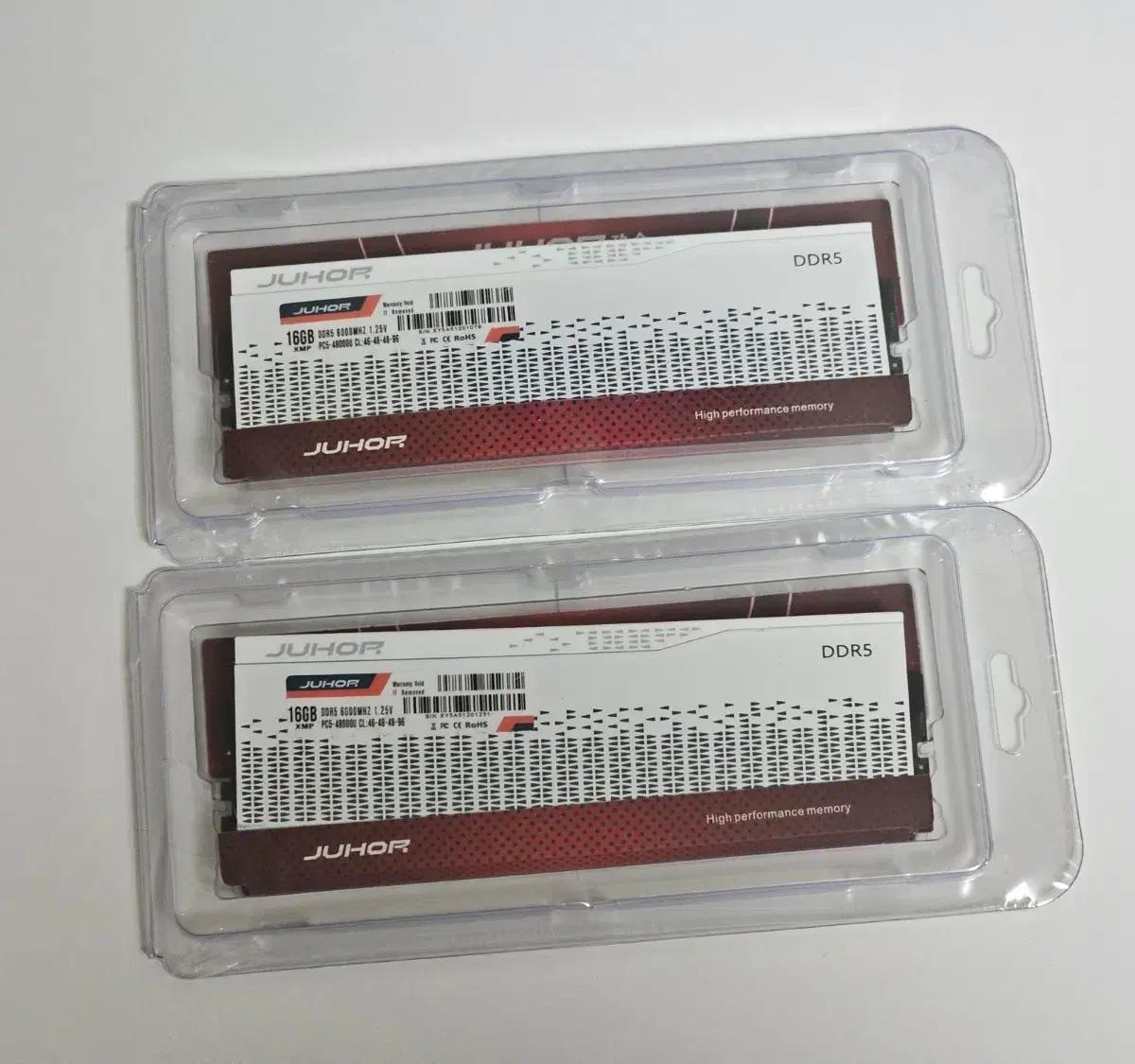 Juhor DDR5 16G 6000Mhz 2개