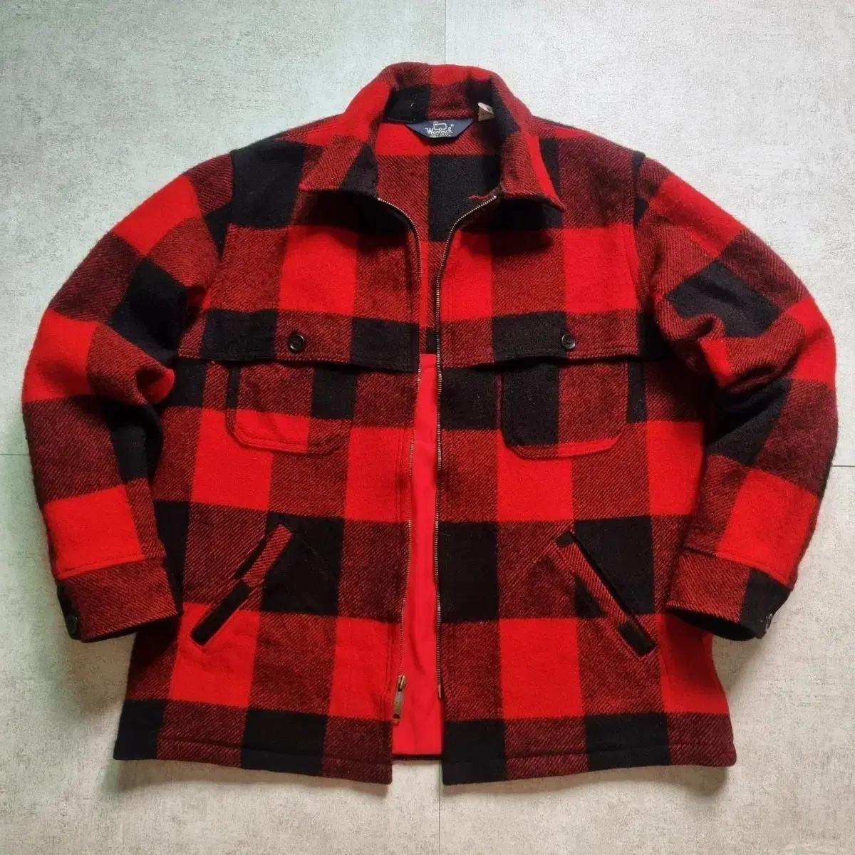 80s 울리치 헌팅자켓 hunter club patched L sz