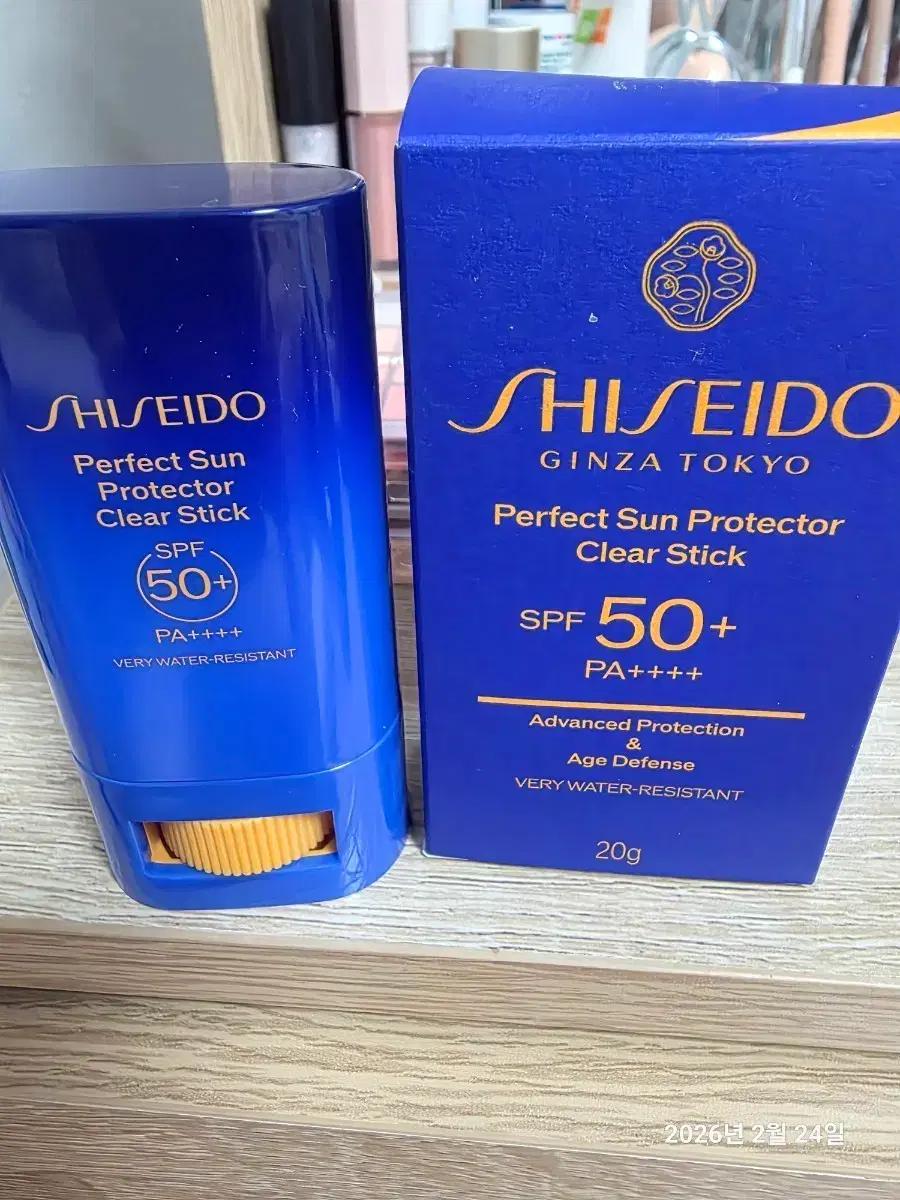시세이도 퍼펙트 선 프로텍터 클리어 스틱 SPF50+ 새상품