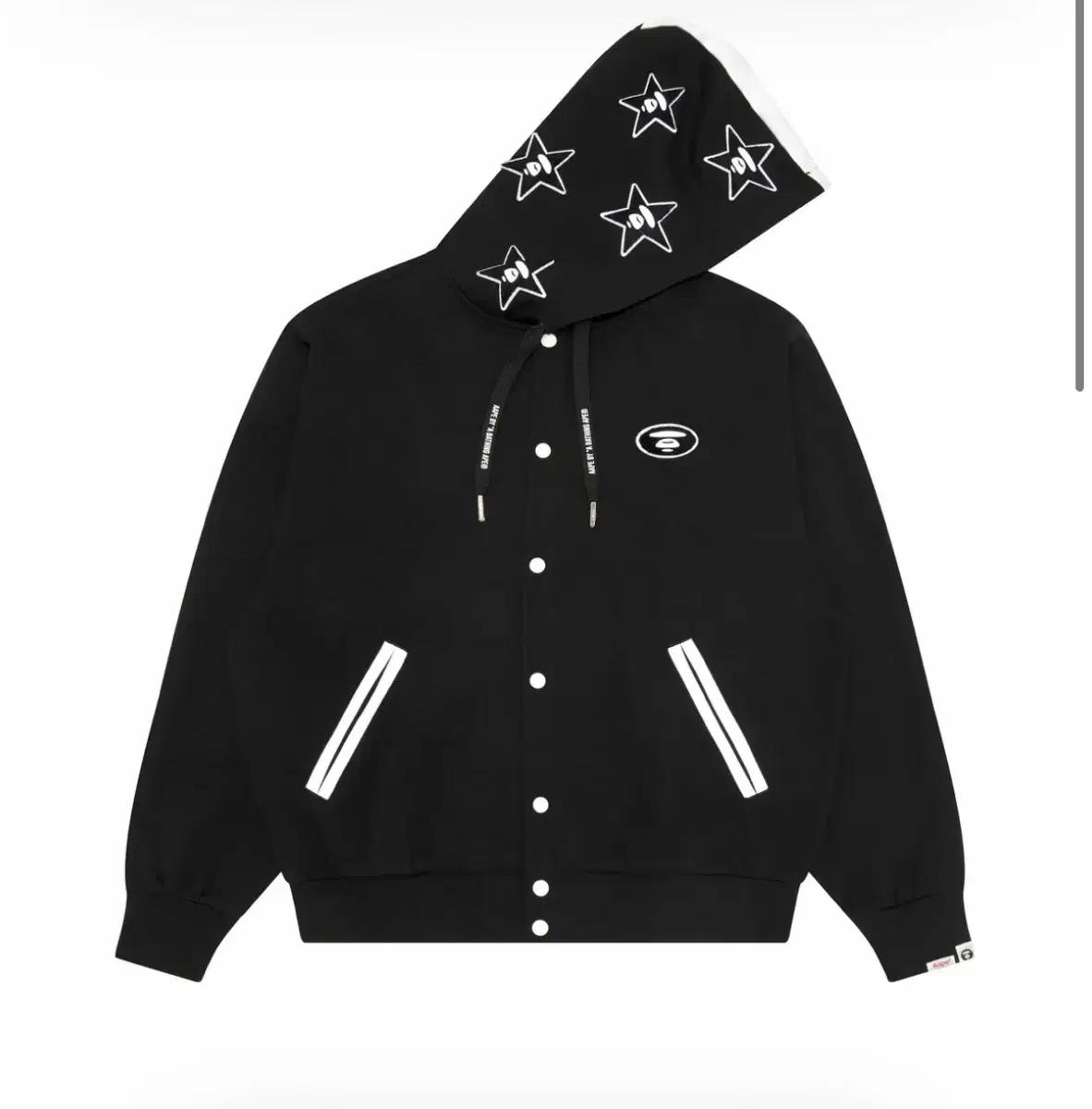 Bape aape 베이프 에이프 문페이스 후드 재킷 아우터 바시티