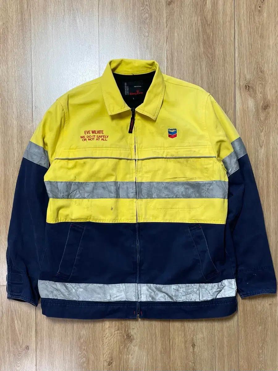 택포) USA Hi-vis 리플렉티브 빈티지 캔버스 워크자켓