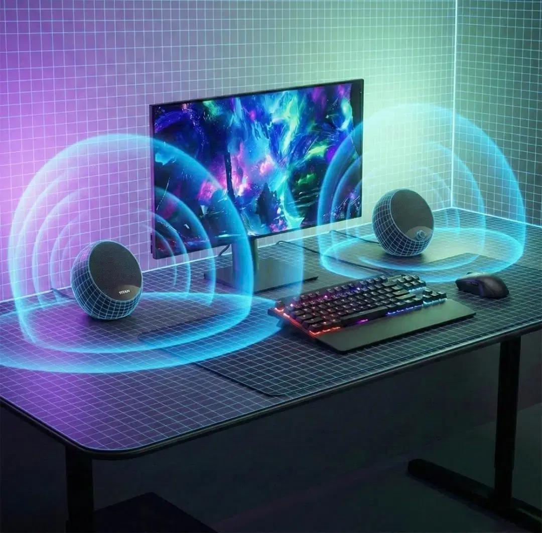 새상품 제닉스 타이탄 V2 게이밍 블루투스 컴퓨터스피커 pc사운드바
