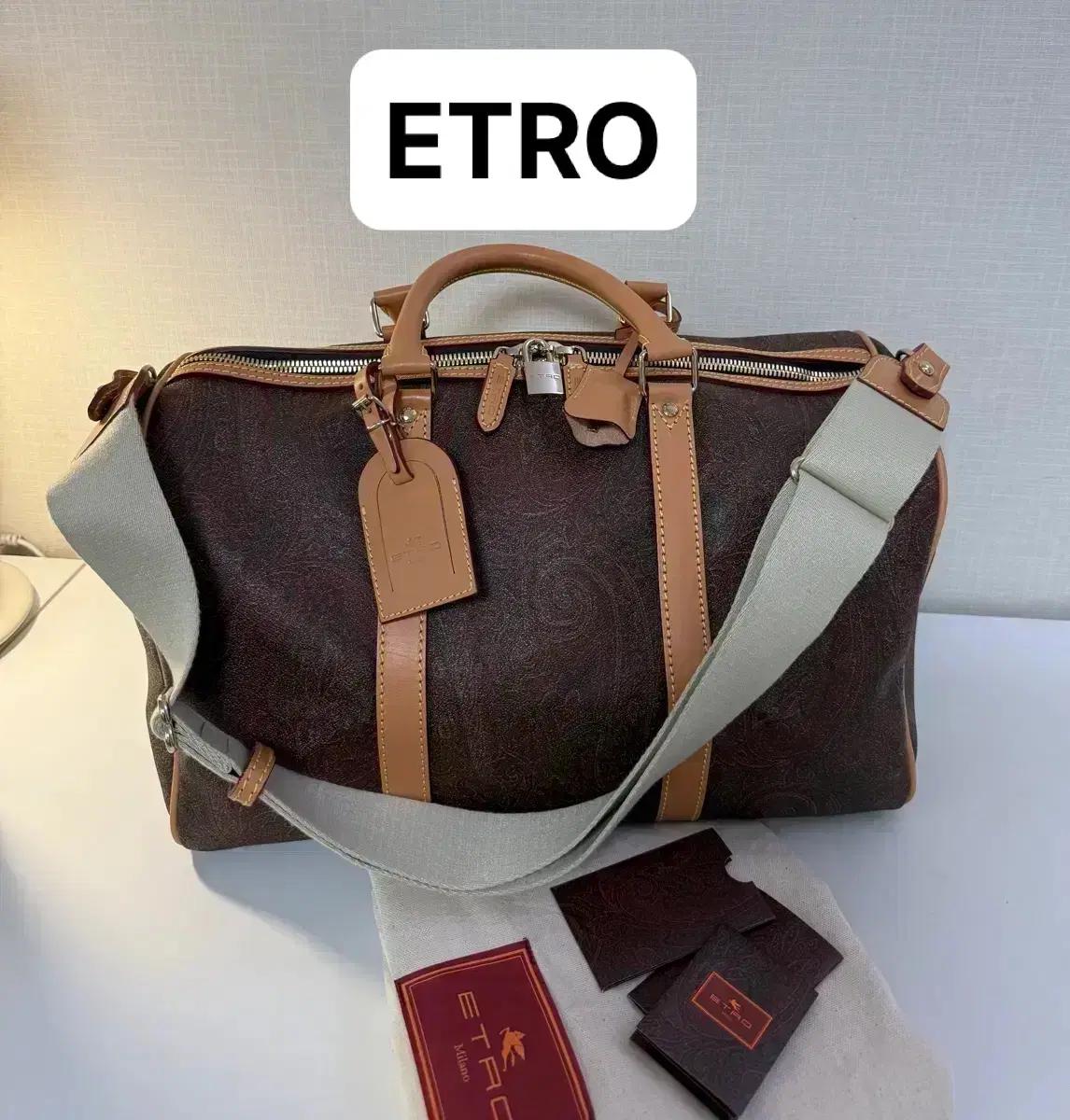ETRO 가방/데일리 보스턴 토드 겸 여행가방(미사용)