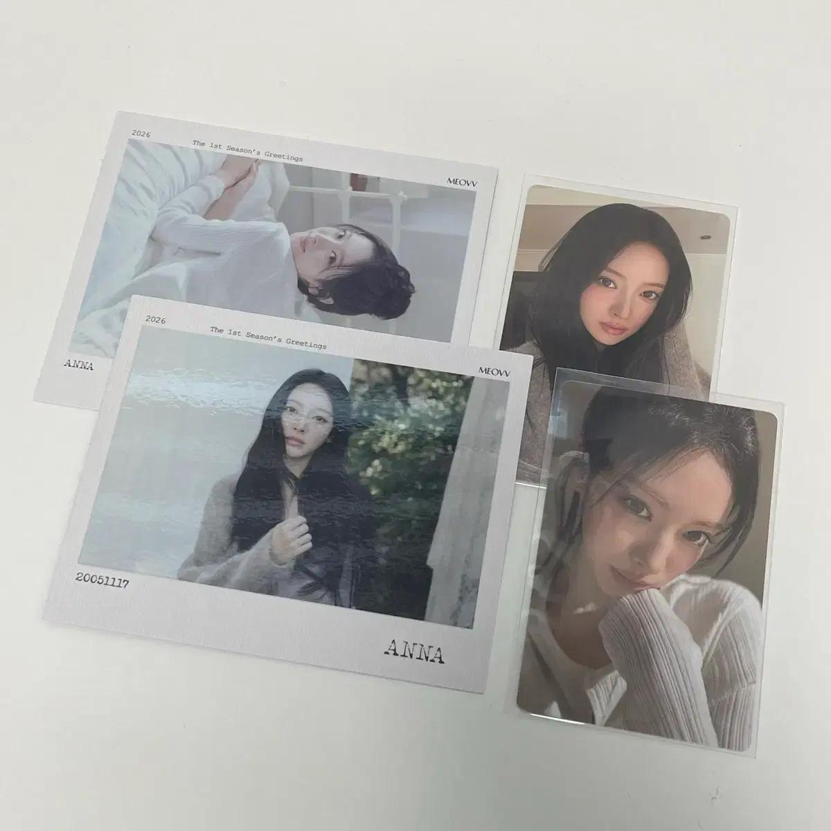 미야오 안나 시즌그리팅 시그 엽서 포카 일괄 판매 양도