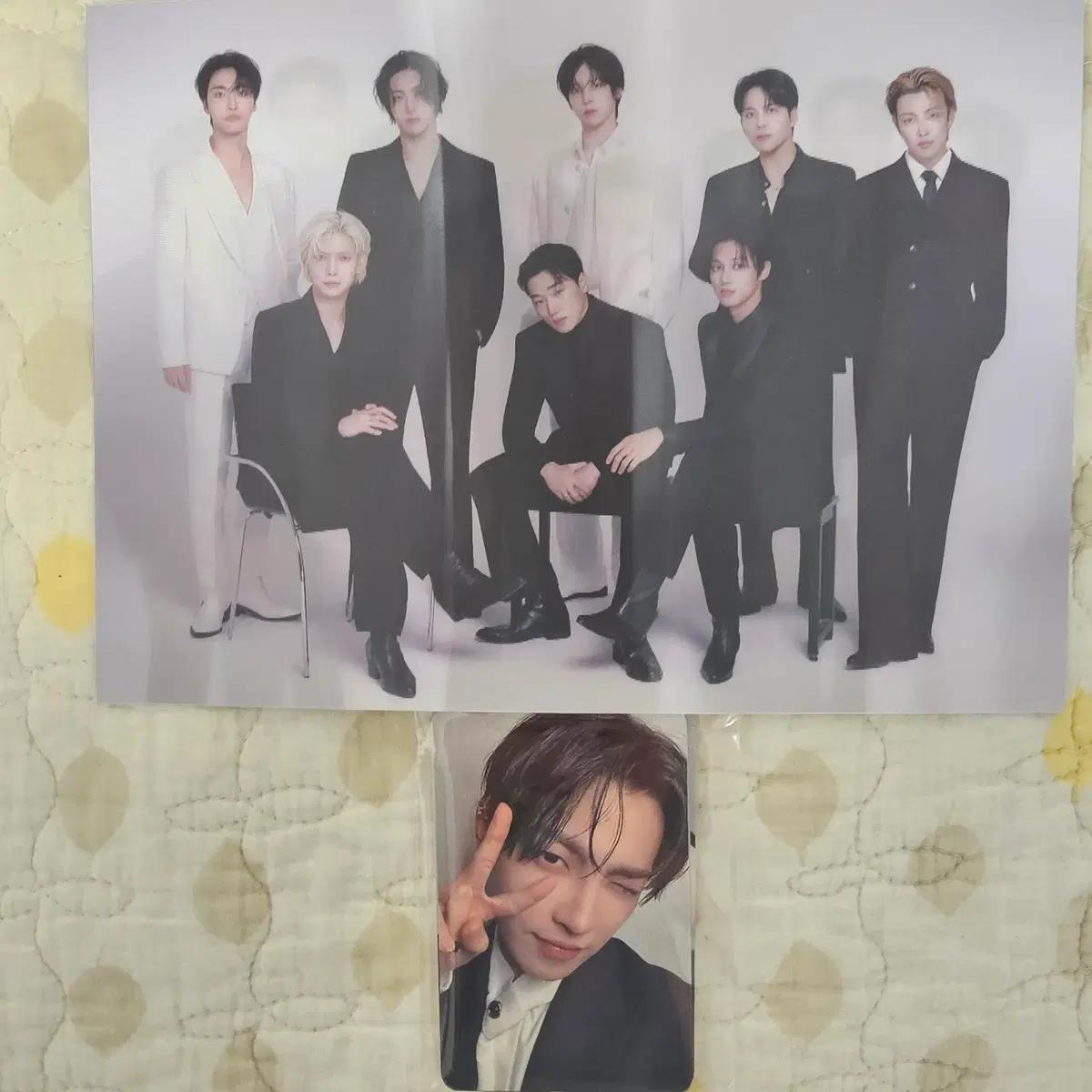 에이티즈 팬미팅 보상 포토카드 렌티큘러 세트 양도합니다