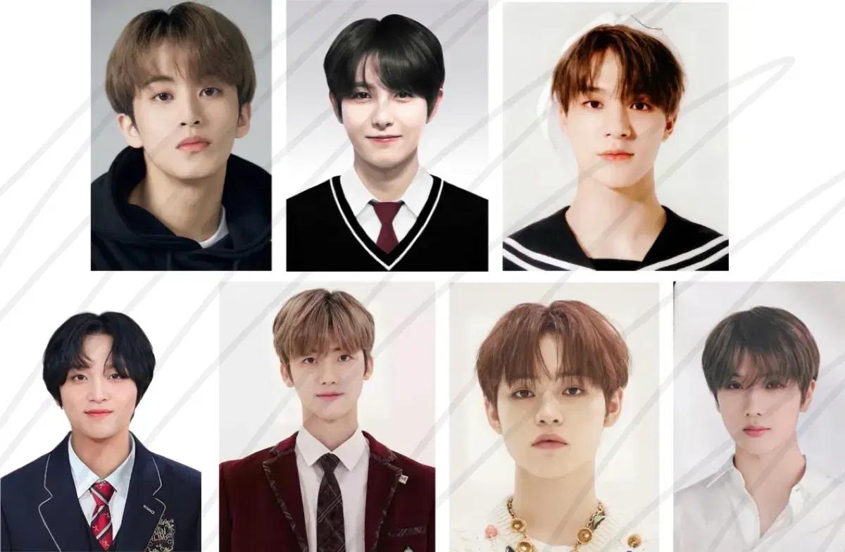 엔시티 드림 비공굿 증명사진 증사 도무송 마스킹테이프 무나 무료나눔