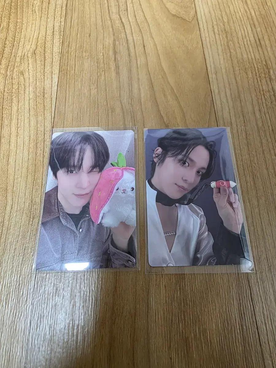 set) 에이티즈 정윤호 돌잡이 딸기토끼 포카 톡톡세트 ateez