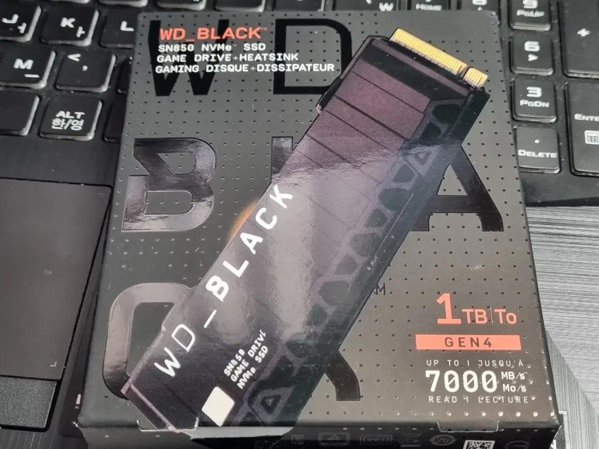 WD Black SN850 1TB SSD 히트싱크 새상품