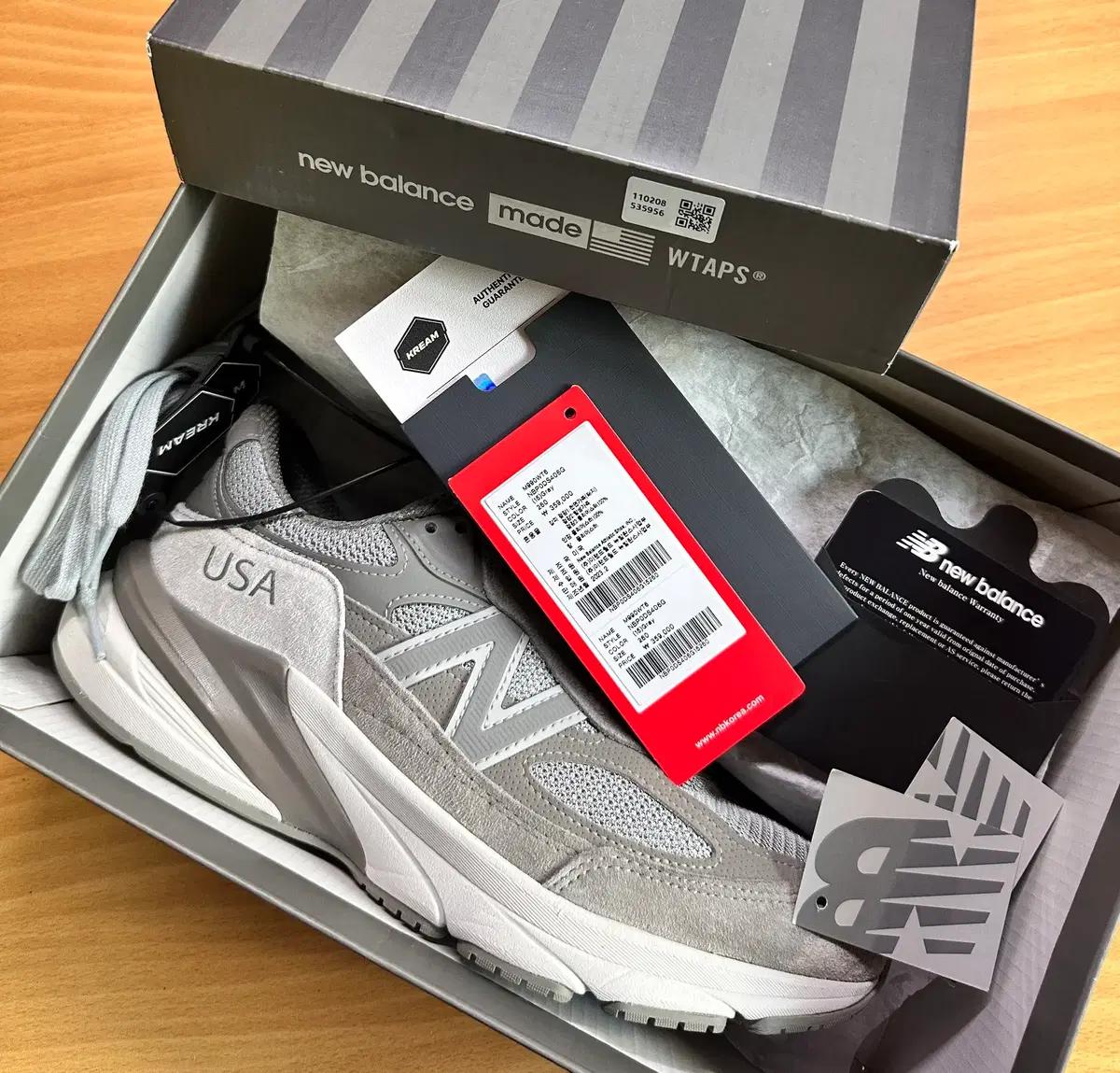 NEW BALANCE X WTAPS 990V6 made in USA