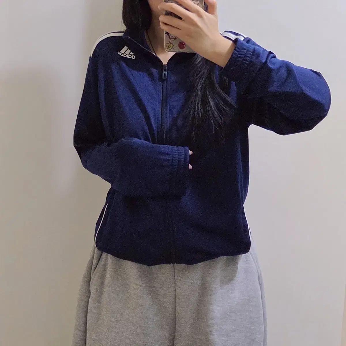 아디다스 네이비 트랙탑 져지