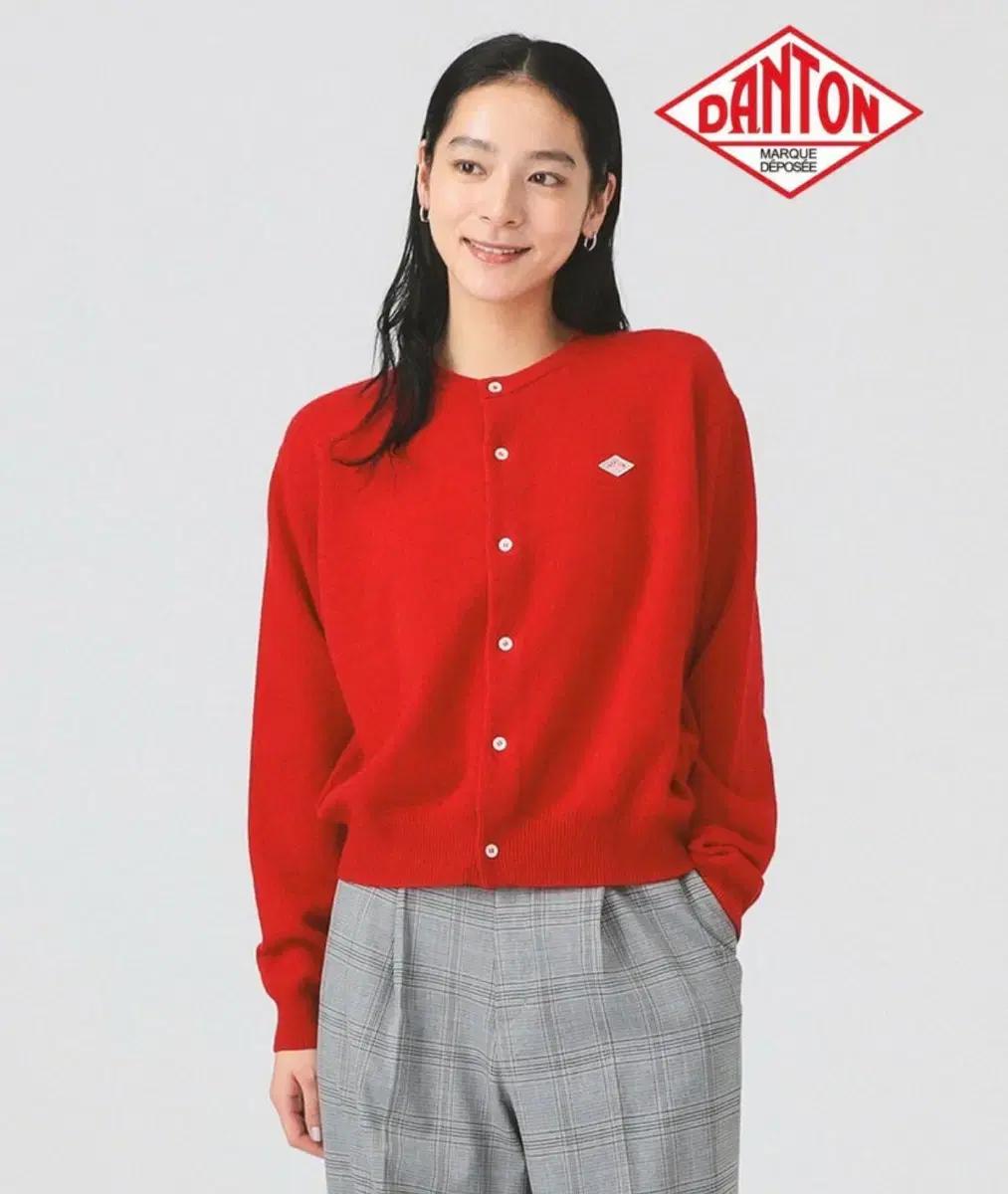 단톤 DANTON 레드 가디건