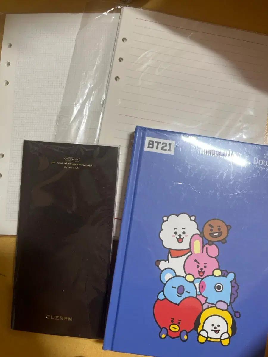 BT21 다이어리 + CUEREN 노트 + 속지