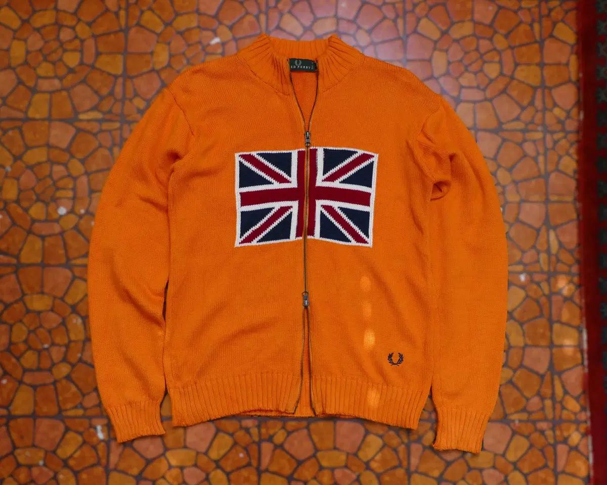 [M] Made in ITALY Fred Perry 유니온잭 니트 집업