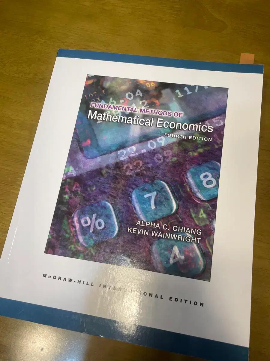 Fundamental methods of mathematical econ