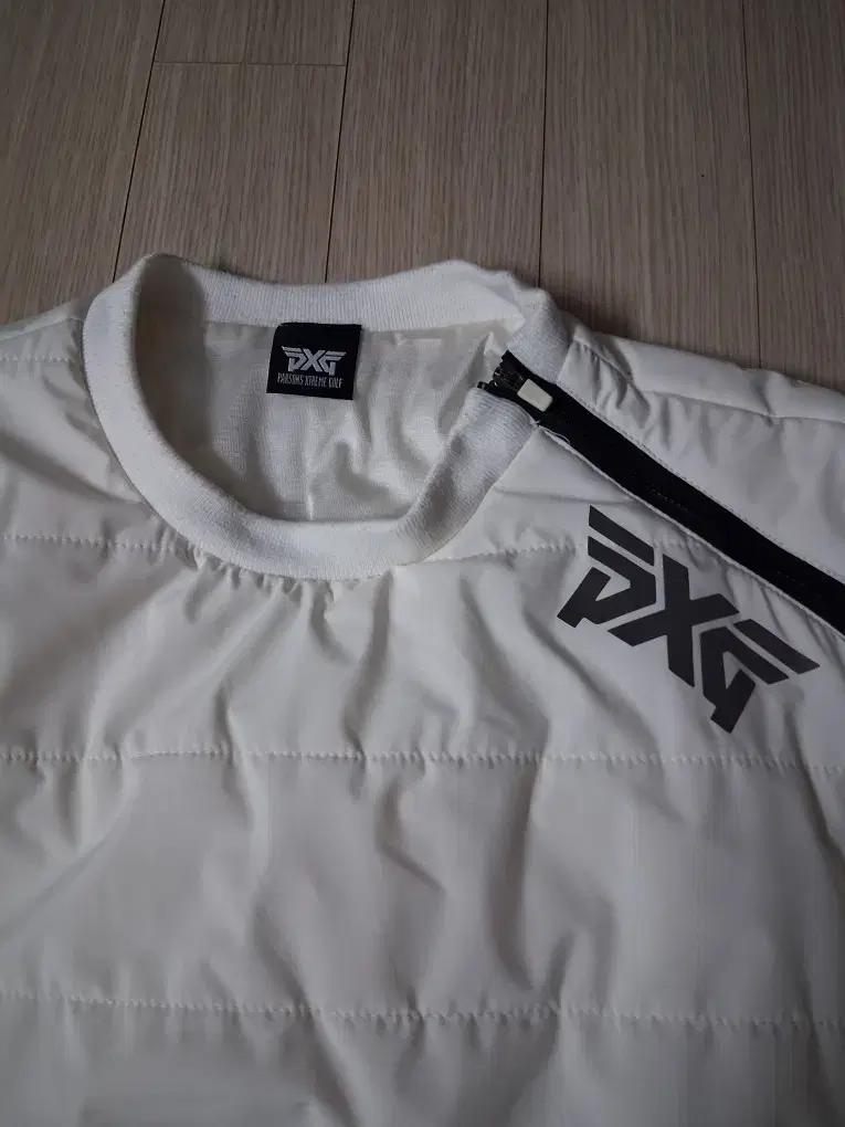 PXG 골프 퀼팅 풀오버 화이트