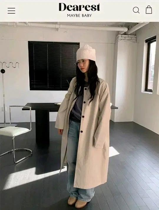 메이비베이비 디어리스트 트렌치 코트