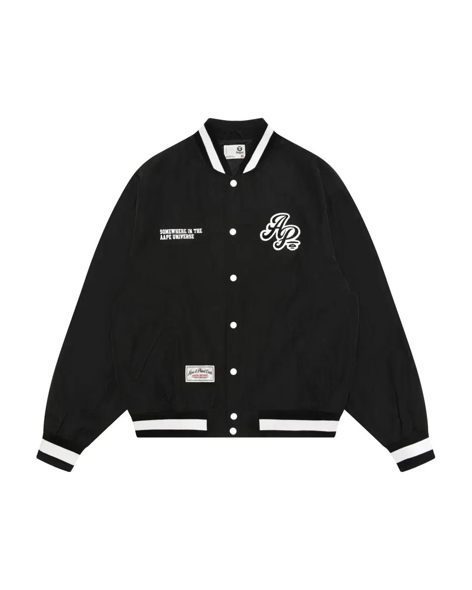 Aape 블랙 바시티 자켓