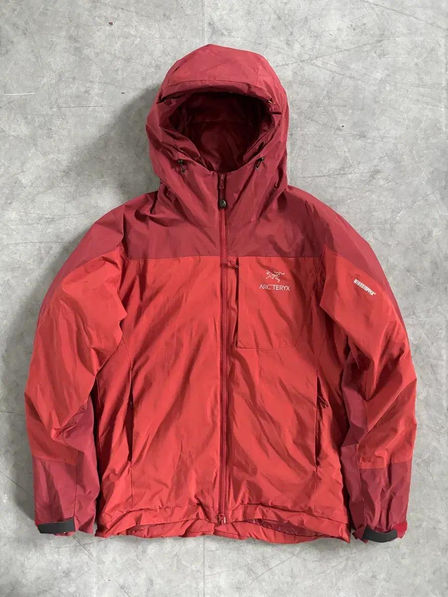 Arcteryx 아크테릭스 버건디 윈드스토퍼 후드 자켓