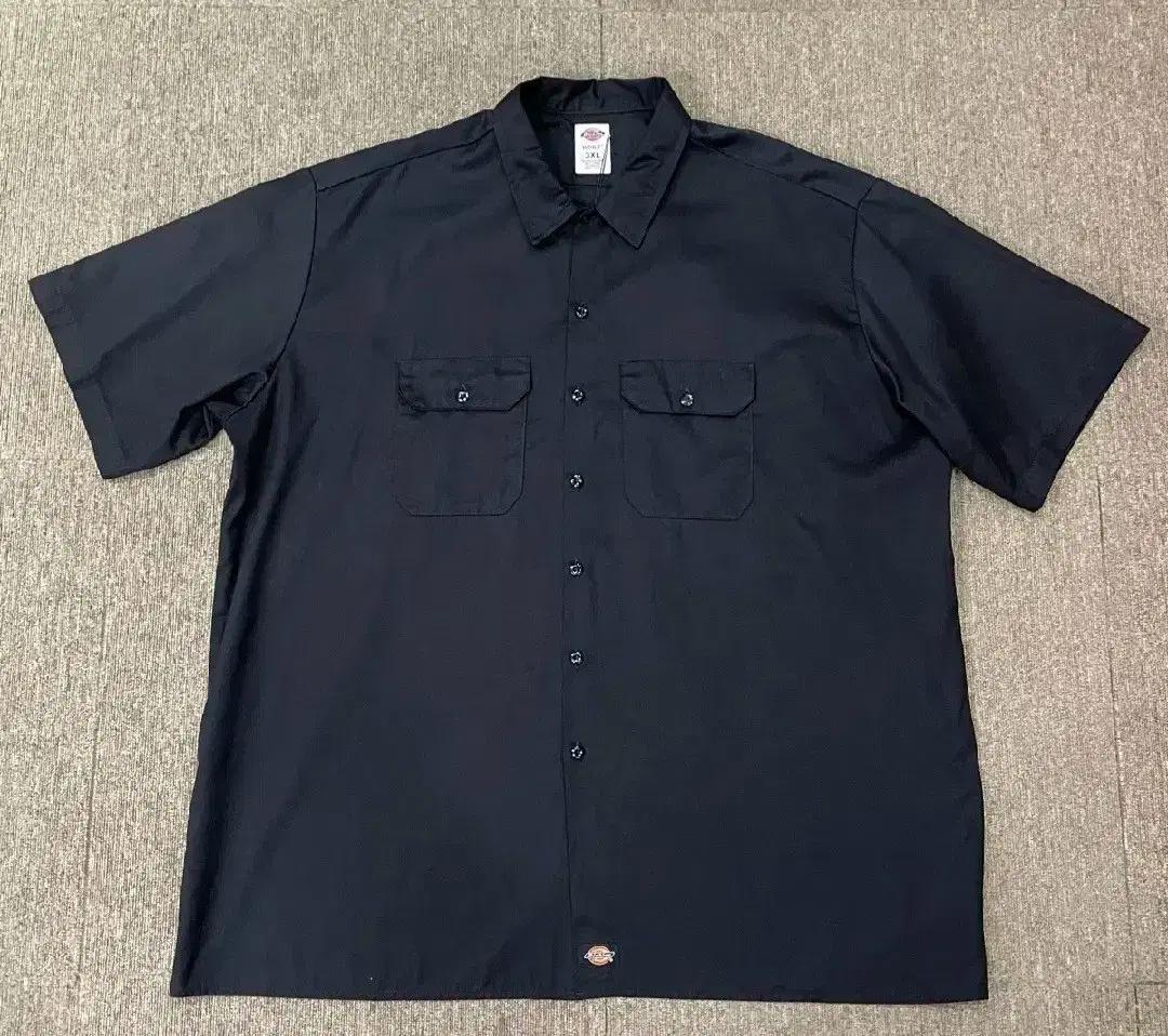 [3XL] 디키즈 반팔 셔츠 블랙