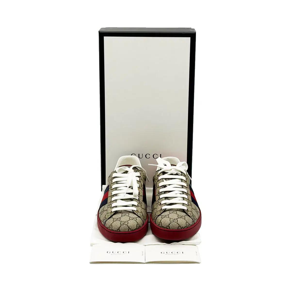 구찌 Gucci 429445 GG 수프림 캔버스 에이스 남성 스니커즈 7