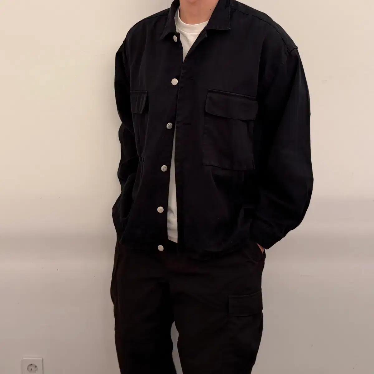 오베이 오버핏 코튼 자켓