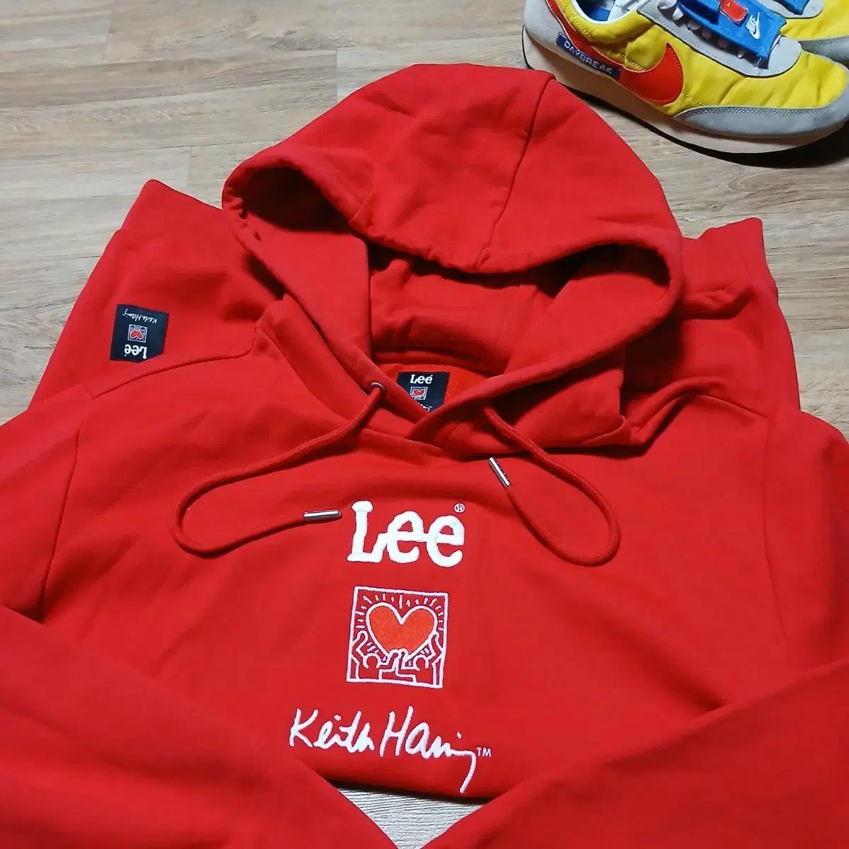 LEE 리 키스헤링 콜라보 후드티 후디