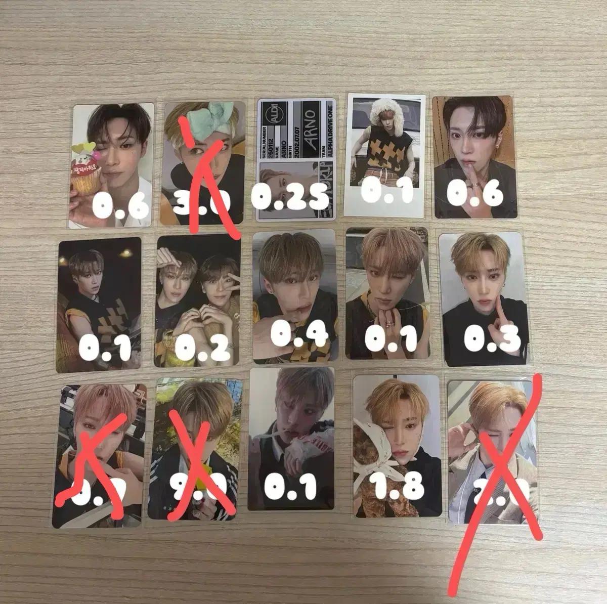 알파드라이브원 알디원 아르노 장지아하오 앨범 공방 세안밴드 포카 판매