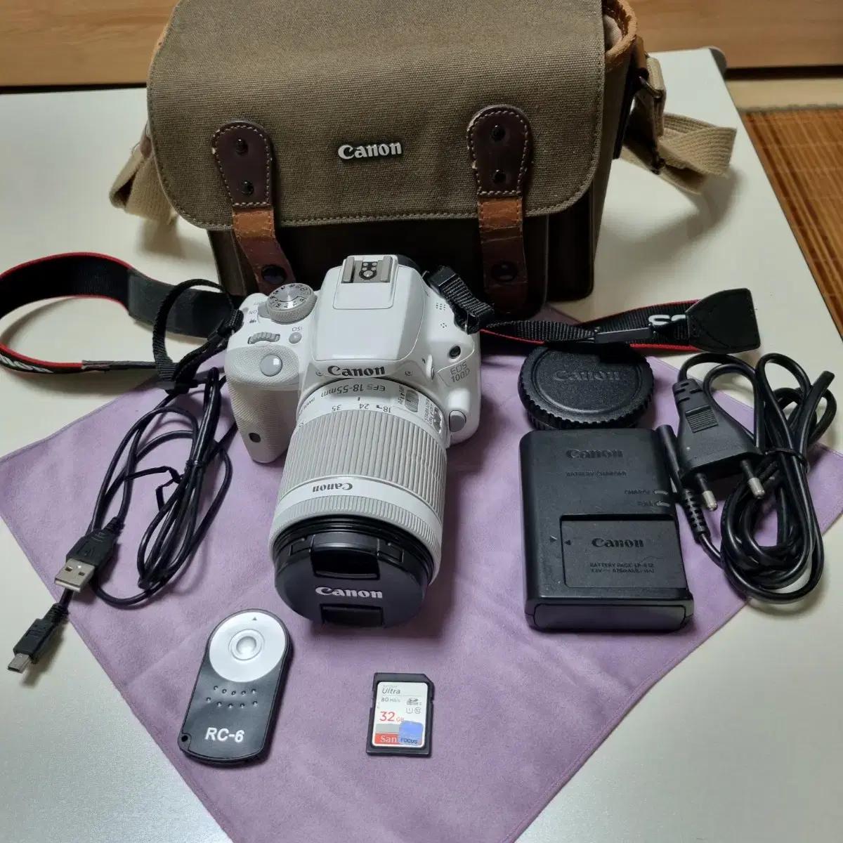 캐논 EOS 100D DSLR 번들킷 판매합니다.