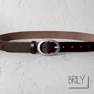 [Unisex] SAN 라운드 오발링 이태리 소가죽 통가죽 벨트