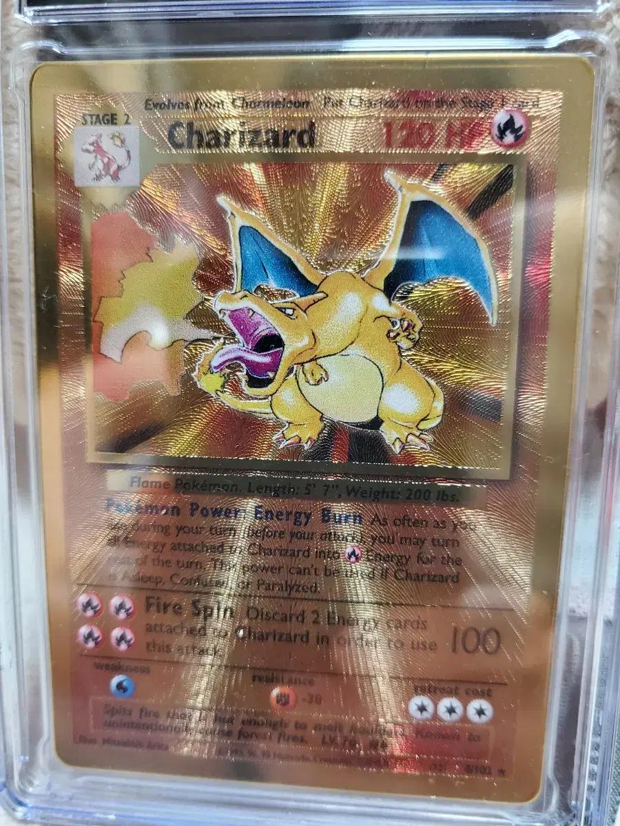 2021  pokemon charizard gold metal cgc10