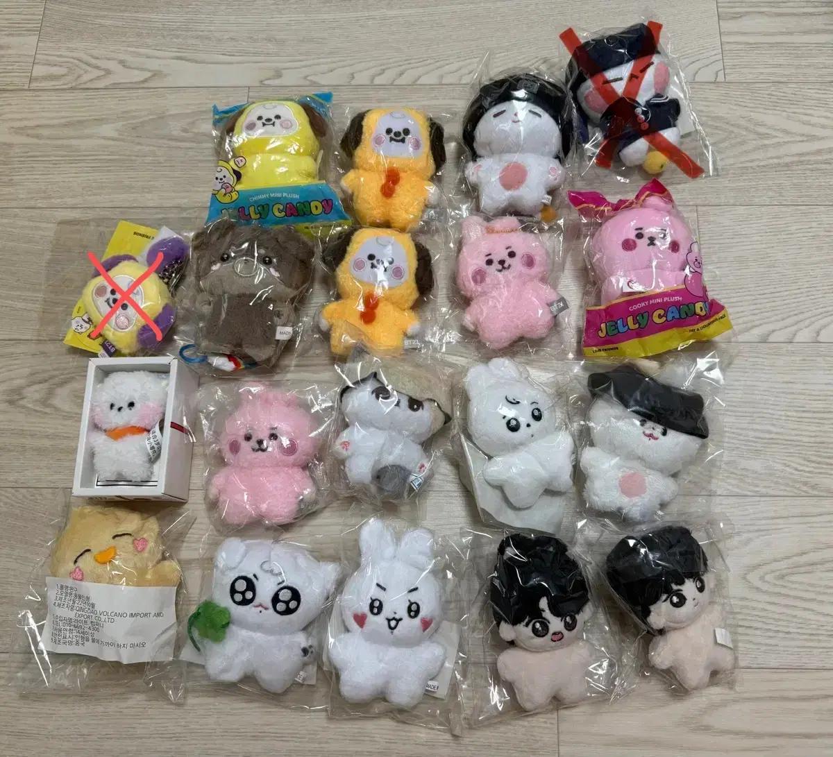 방탄소년단 방탄 BTS BT21 인형 찜냥 토꾸 토뭉이 찜뽀 민민 퐁뚜기