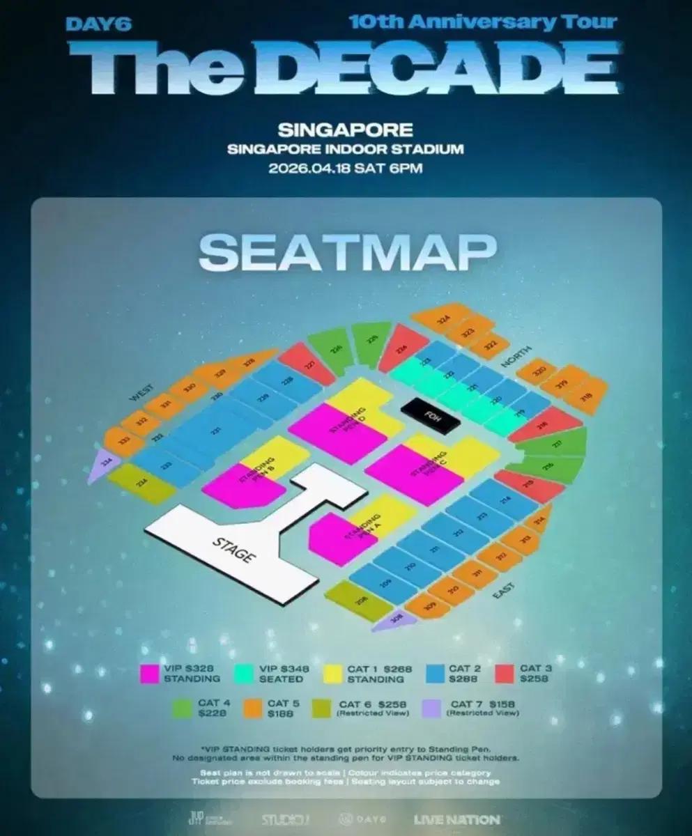 데이식스 싱가포르 VIP B구역 DAY6 싱가폴