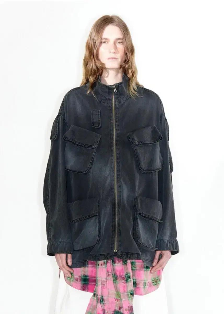 openyy 오픈와이와이 CARGO POCKET FIELD JACKET