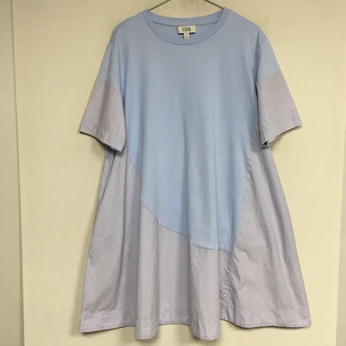 COS 코스 컨트래스트 오버핏 원피스 xs