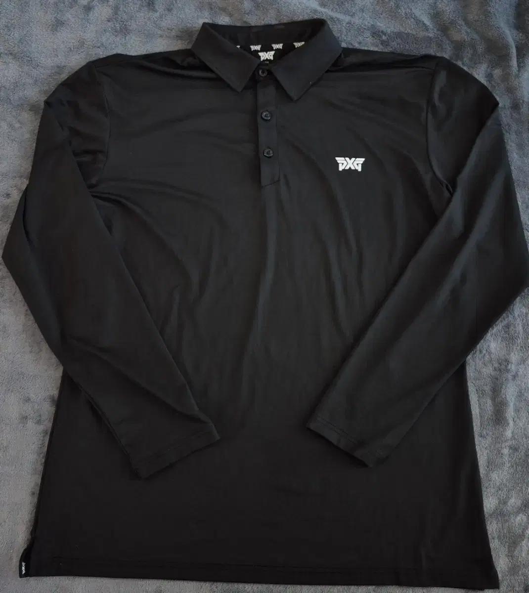 (정품)PXG골프 블랙 남성 긴팔 폴로티셔츠 XL(110~115)