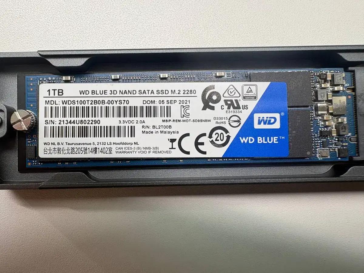 WD BLUE 3D NAND SATA SSD M.2 2280 1TB