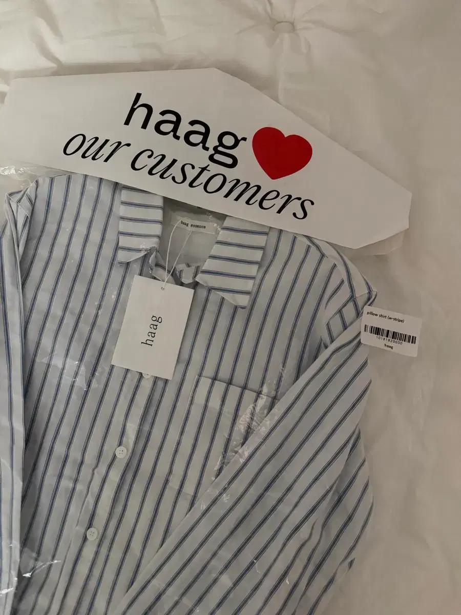 새상품 haag 헤이그 에센스 필로우 셔츠