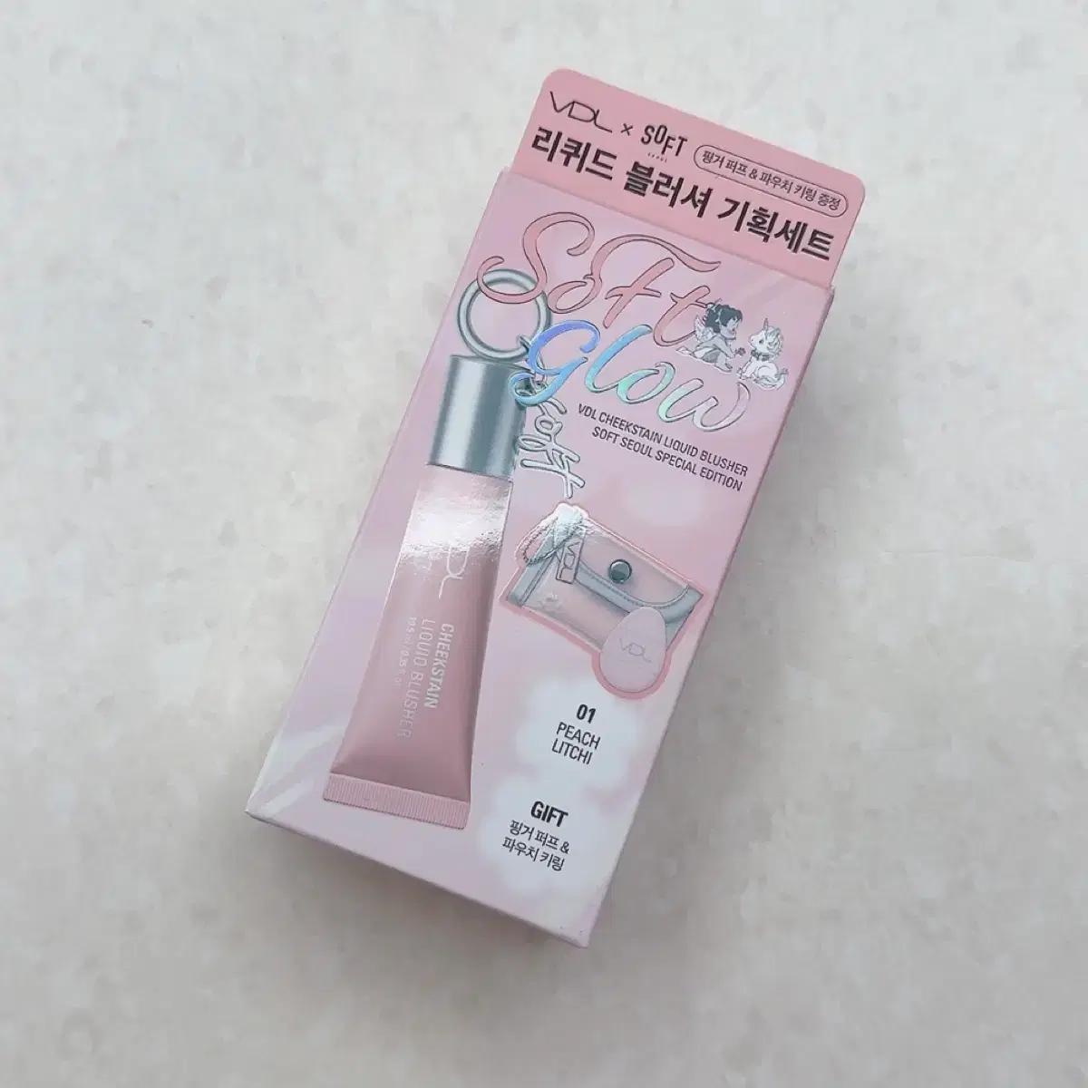 VDL 치크스테인 리퀴드 블러셔 소프트서울 단독 기획 (+핑거퍼프키링)