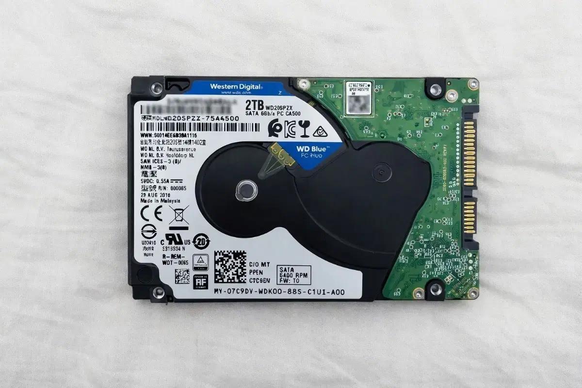 WD Blue 2TB 2.5인치 HDD