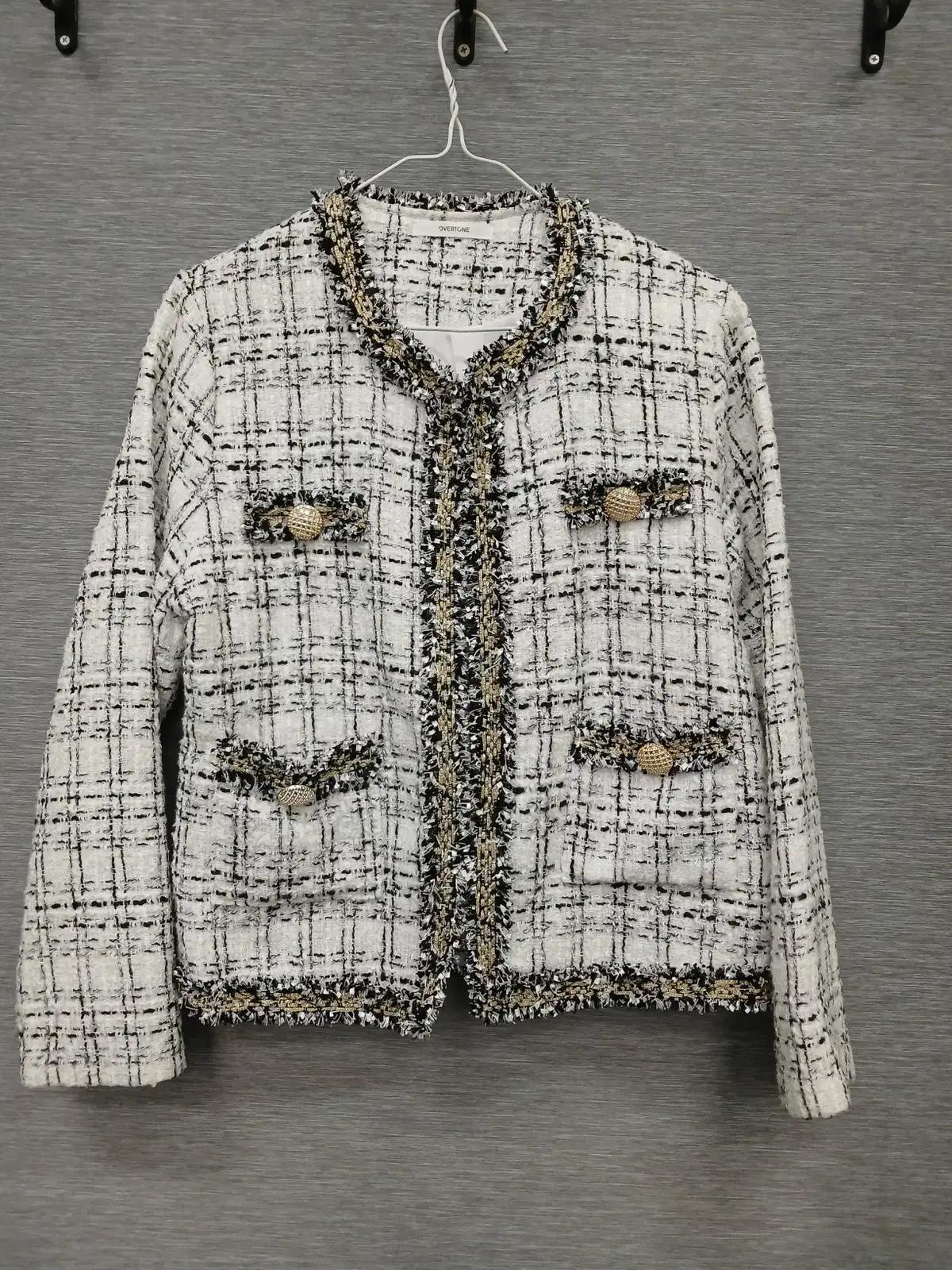 4070 오바튼 트위드 자켓 F