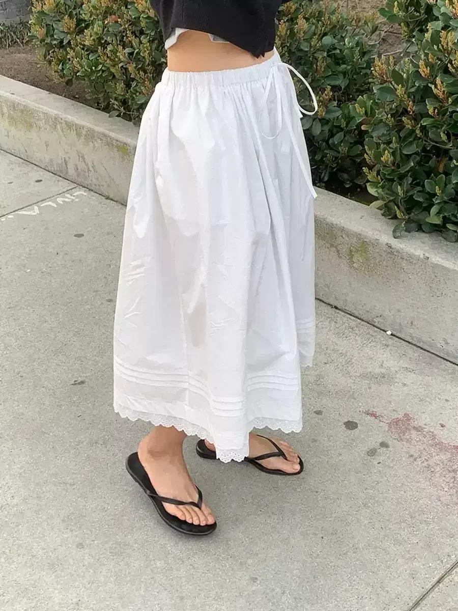 haag 헤이그 레이스 롱 스커트