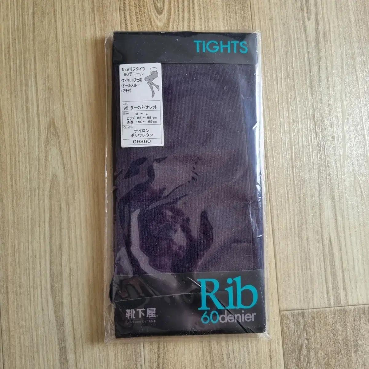 일본수입 타비오 Tabio Rib 칼라 팬티스타킹 타이즈 60데니아