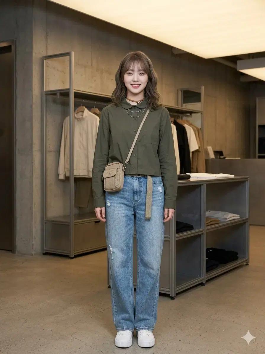 COS 코스 둥근카라 코튼 셔츠