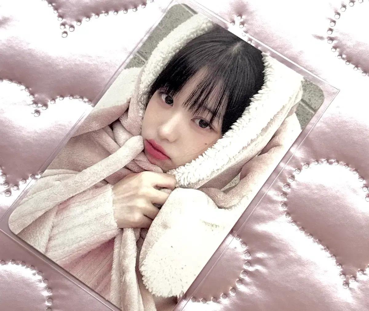 아이브 장원영 마인 메이크스타 토끼담요 포카 판매